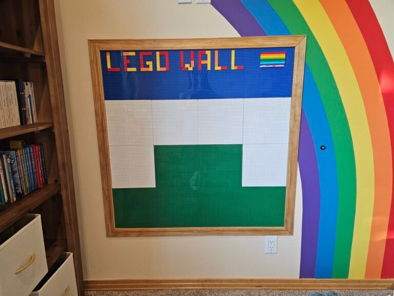 How to Make a DIY Framed LEGO Wall for Under $150