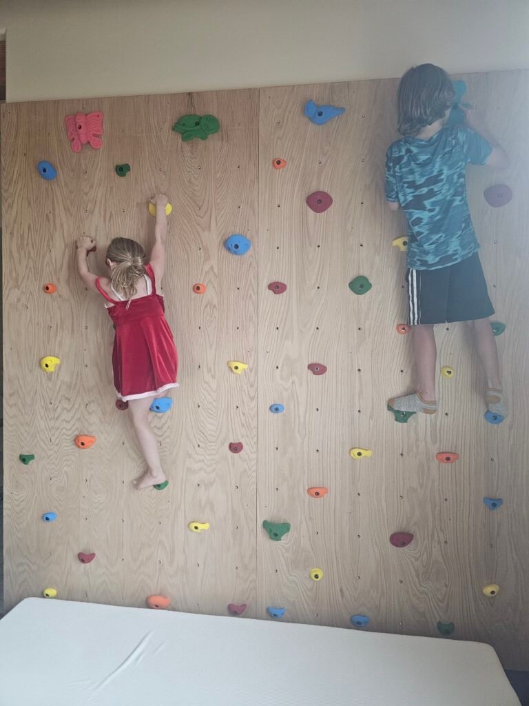 Kids' first climb