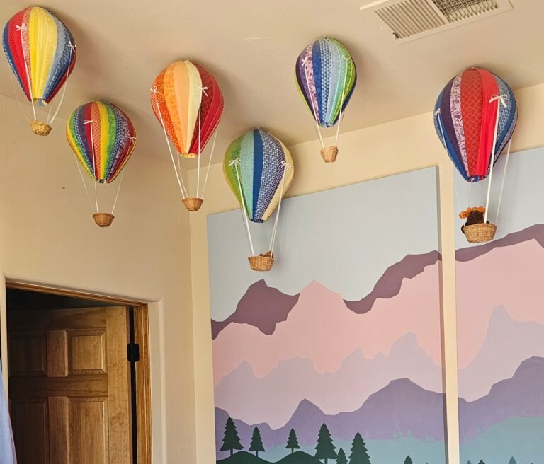 DIY Fabric Hot Air Balloon Decorations for a Nursery