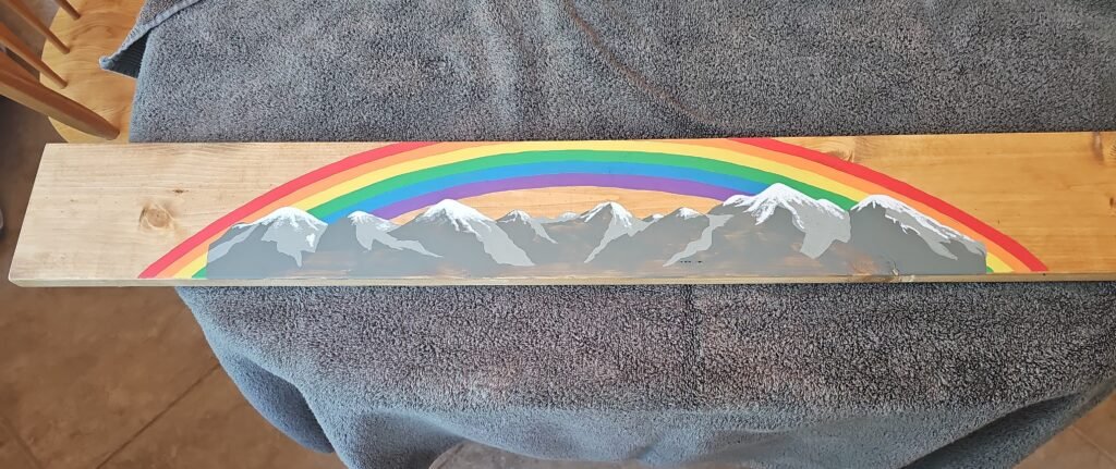 My actual progress adding snow