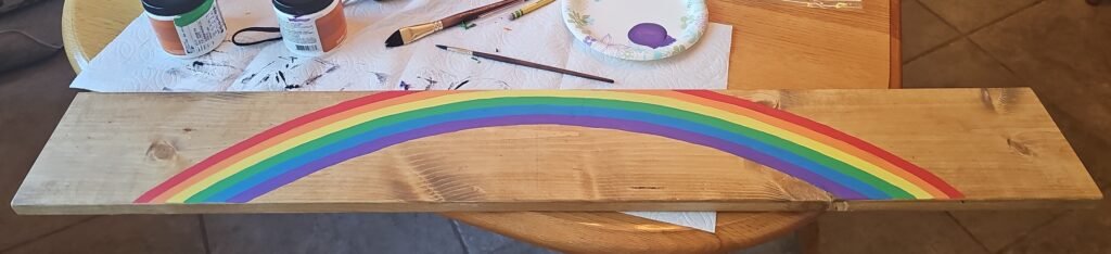 The rainbow step completed
