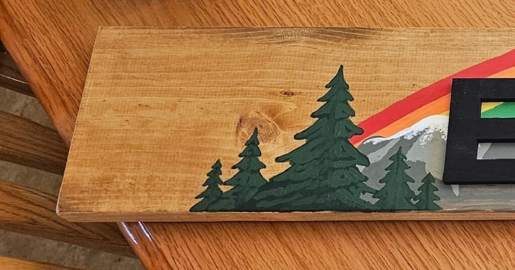 Second step for trees - adding lighter green